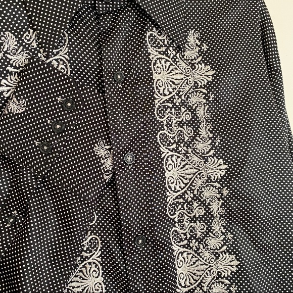 Shirt Purple Label Jimi Hendrix Black Polka White - Picture 3 of 7